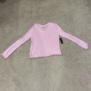 No Boundaries Ribbed Long Sleeve Top